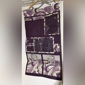 Thirty-One Hanging Wall Organizer Purple Paisley